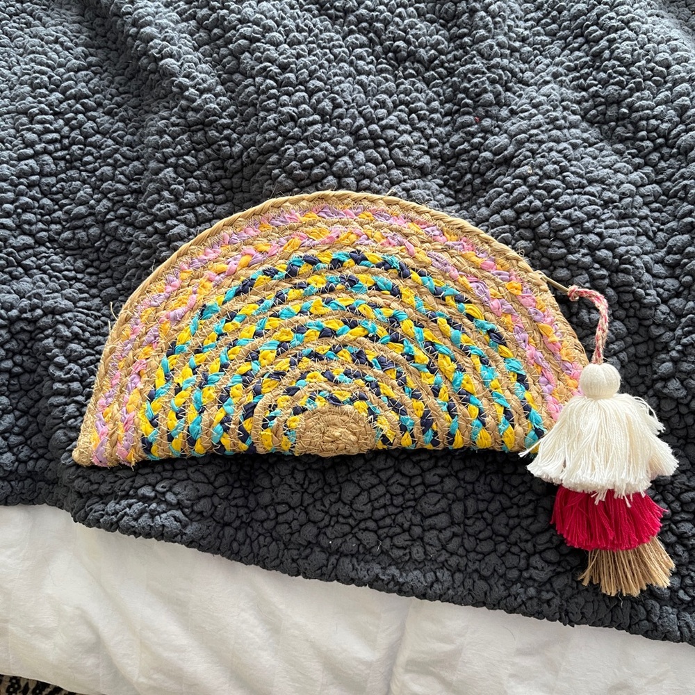 Boho clutch wristlet purse